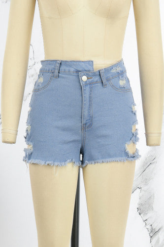 Womens Must Have Ripped Denim Shorts