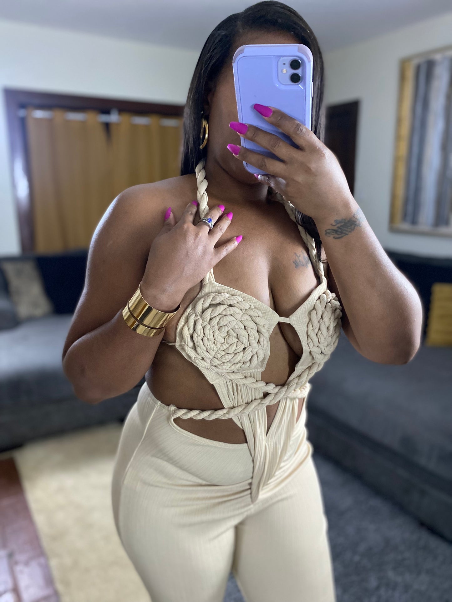 Women’s Bold & Braided Cutout Jumpsuit
