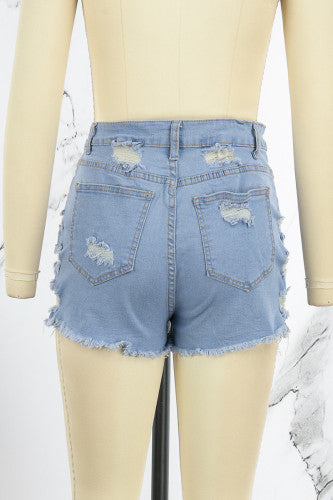 Womens Must Have Ripped Denim Shorts