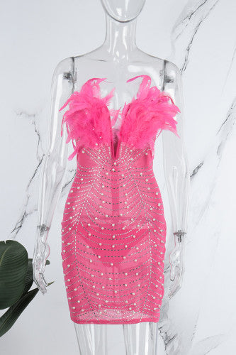 Women's I’m Obsessed Feather Dress