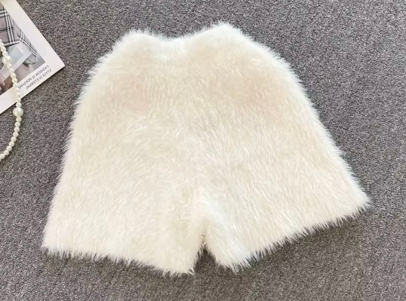 Women’s Fuzzy Shorts Fur Shorts Furry Shorts for Women