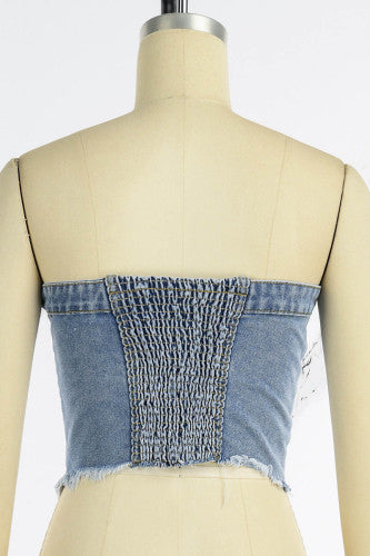 Women's Jean Halter Top