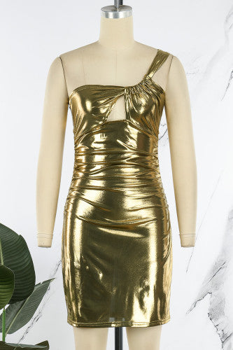 Sexy Metallic Women’s Dress