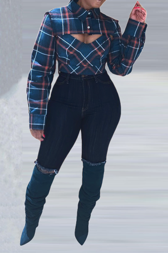 Womens Plaid Crop Top (Small Only)