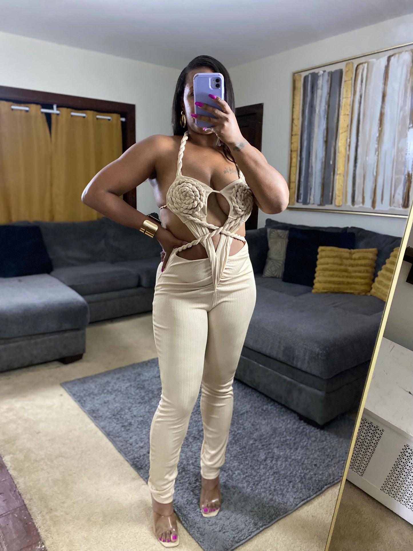 Women’s Bold & Braided Cutout Jumpsuit