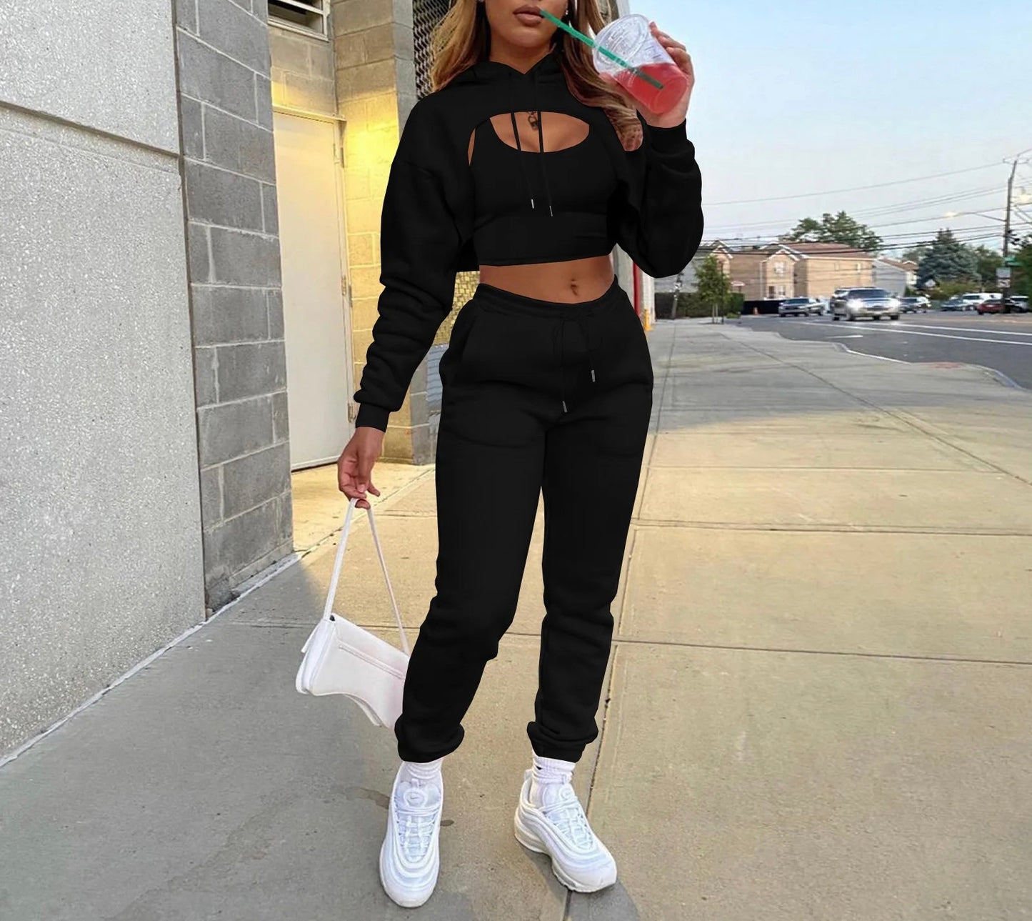 Women's Cotton 3-Piece Pants Sets