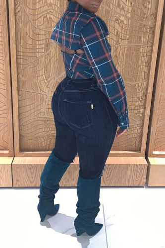 Womens Plaid Crop Top (Small Only)