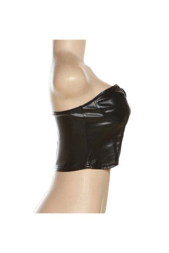 Women's Lots Of Leather 2-Piece Skirt Set