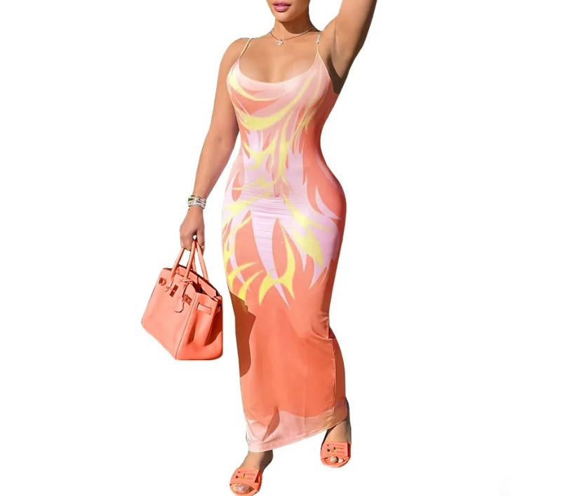 Summer Time Womens Maxi Dress