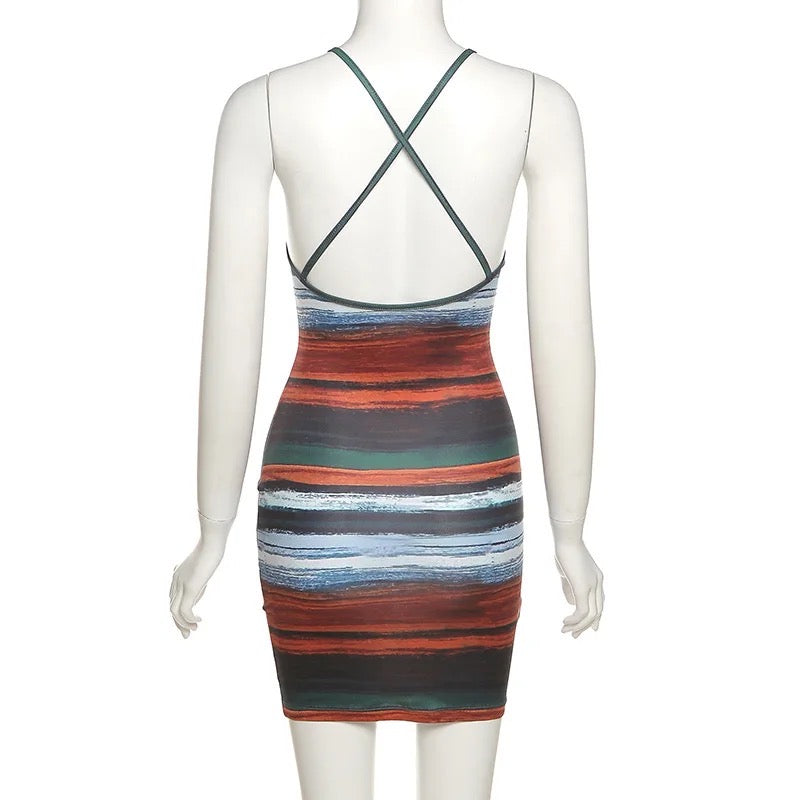 Women’s Striped Mini Dress