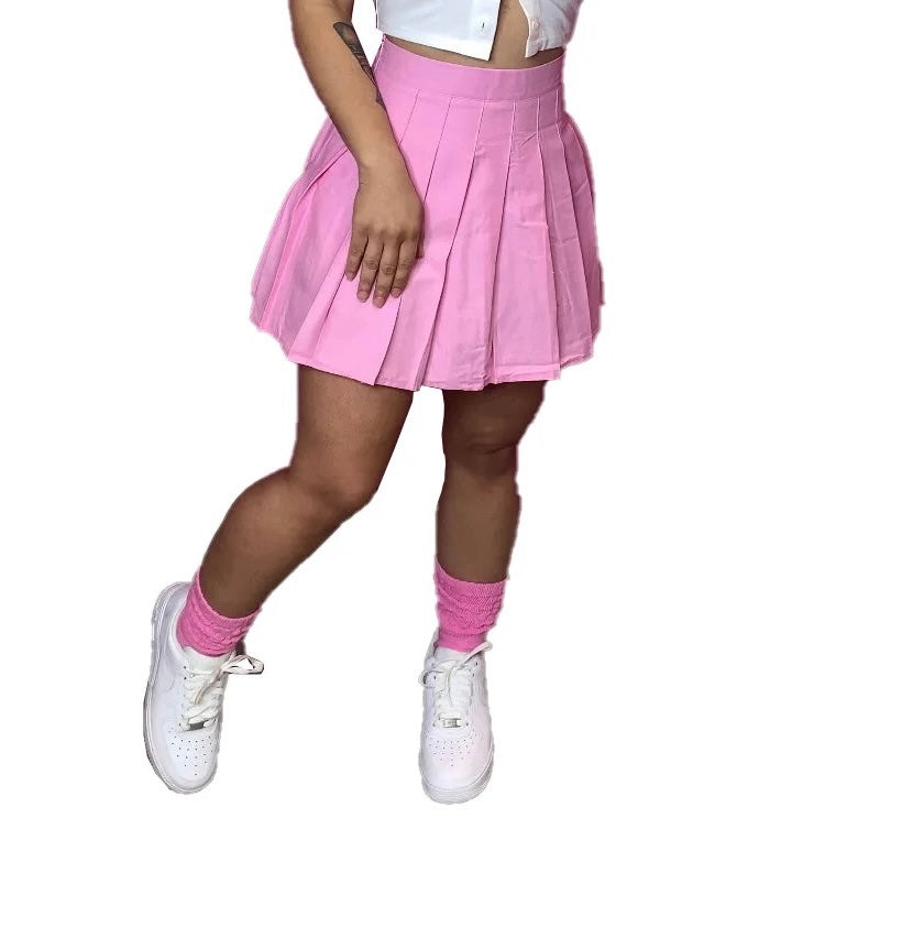 Womens Pleaded Mini Skirt