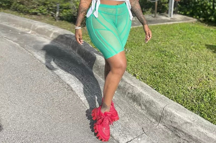 Womens Mesh Show Off Shorts