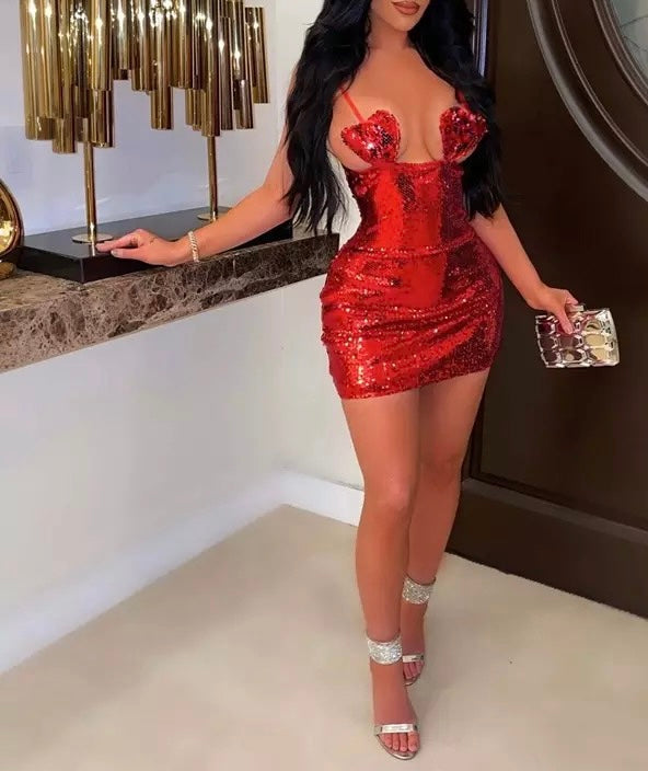 Women's Mini Sequin Dress (XLs Only)