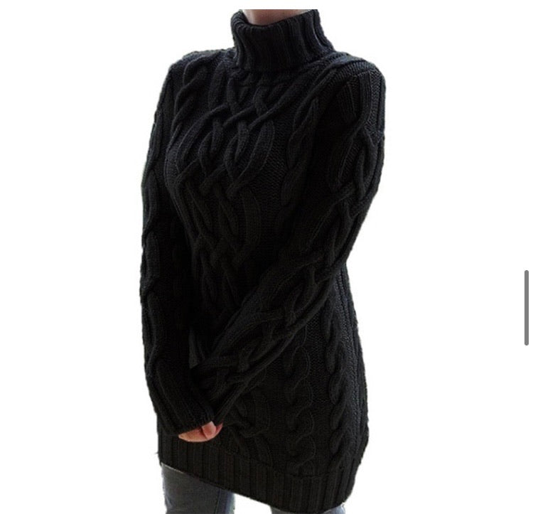 Robe pull en maille