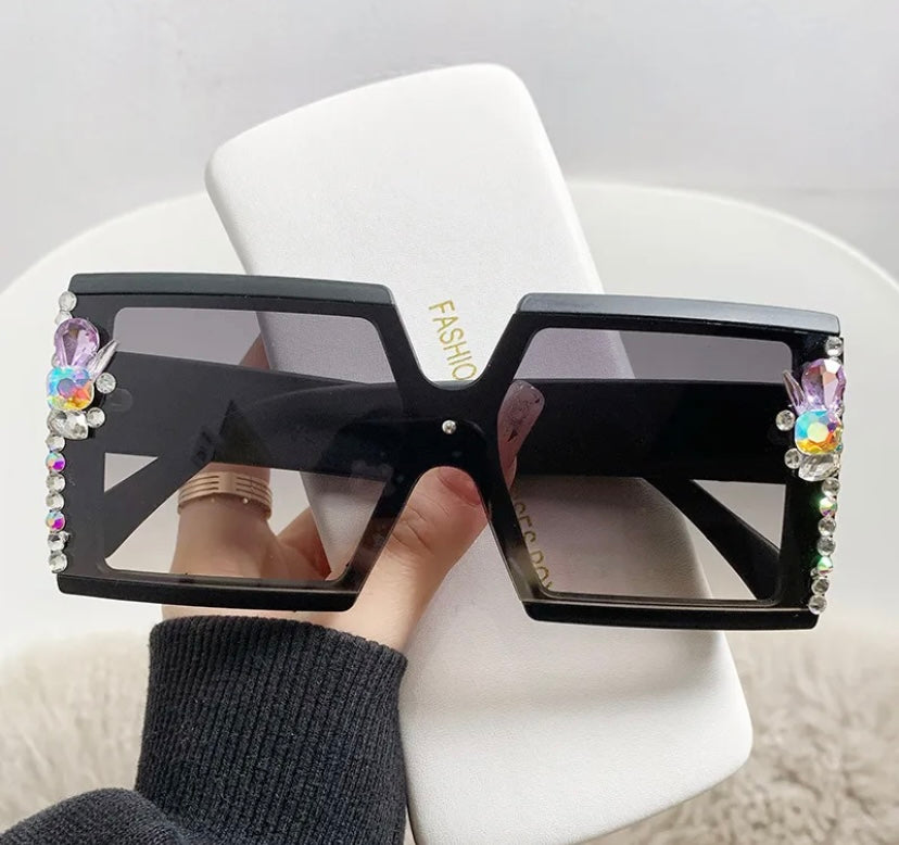 Vintage Rhinestone Sunglasses