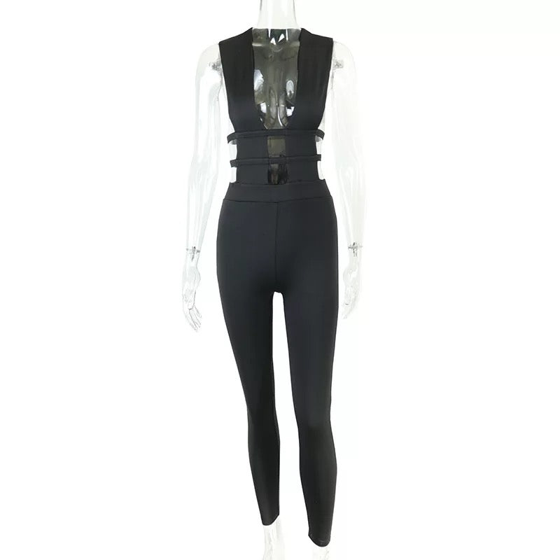 Womens Strapped Jumpsuit