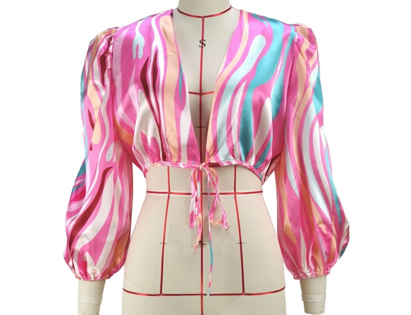 Womens Satin Blouse