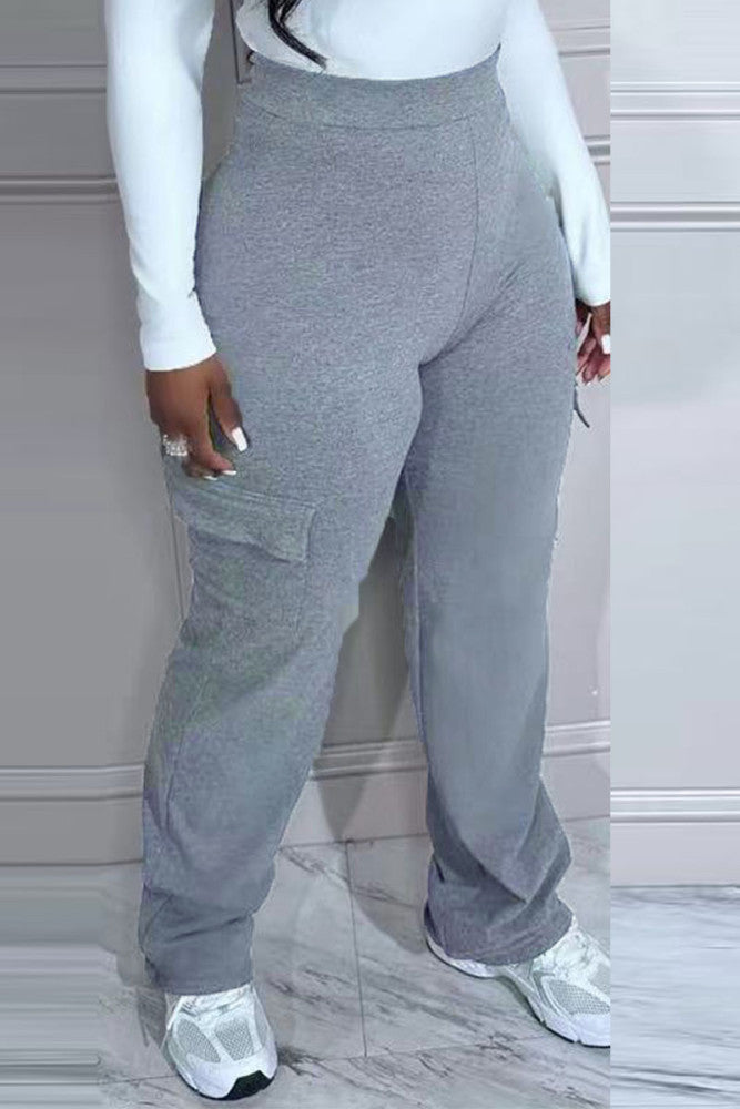 Gray - Women’s Sweatpant Joggers with Pockets