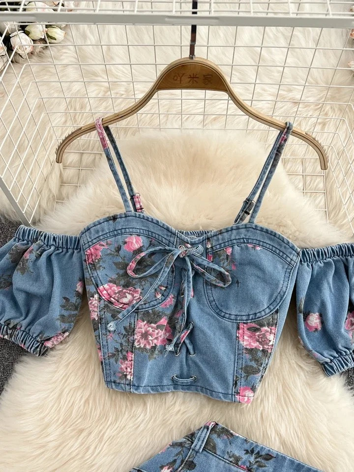 Floral Skirt Set