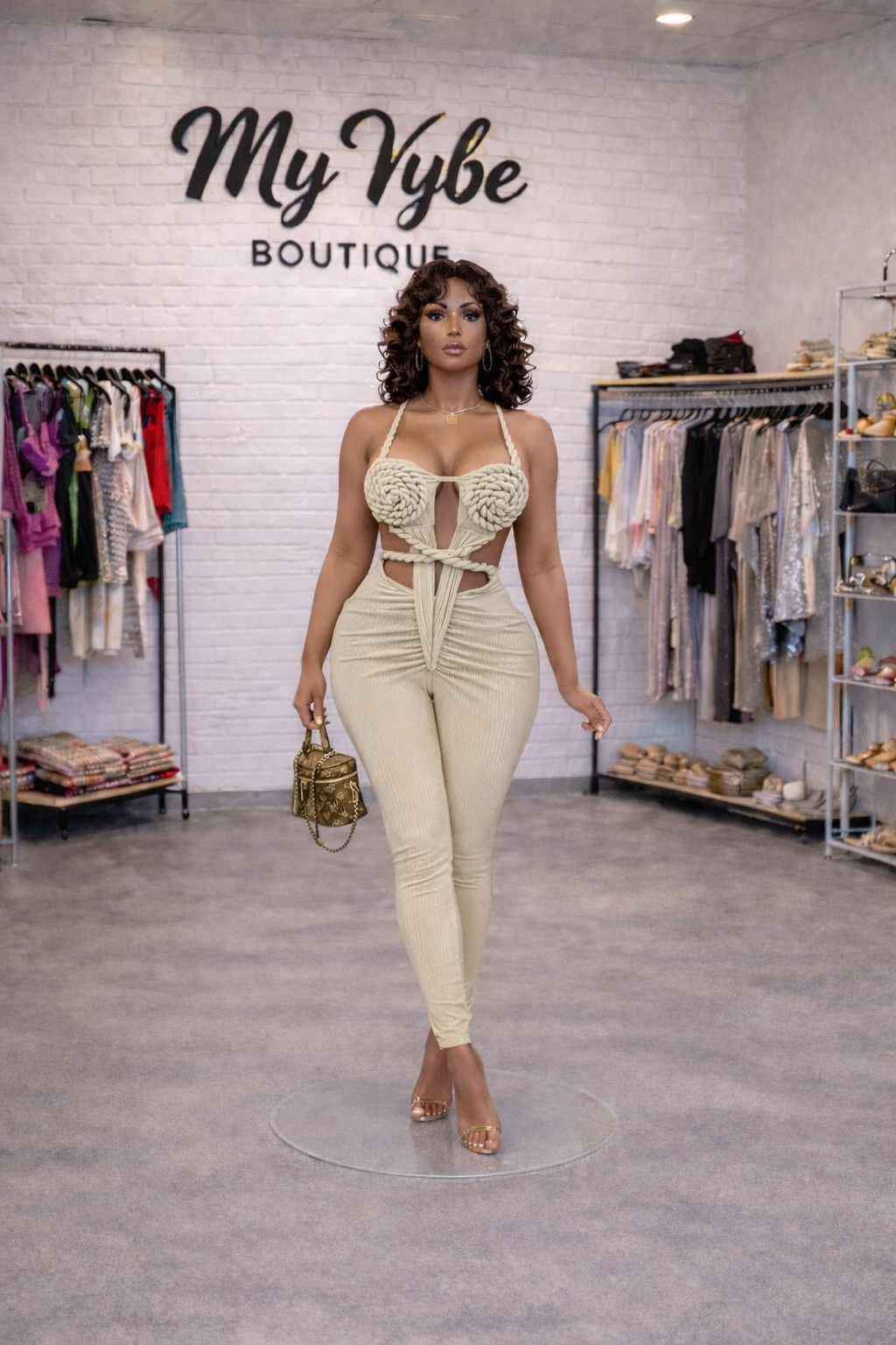 Women’s Bold & Braided Cutout Jumpsuit