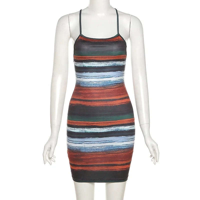 Women’s Striped Mini Dress