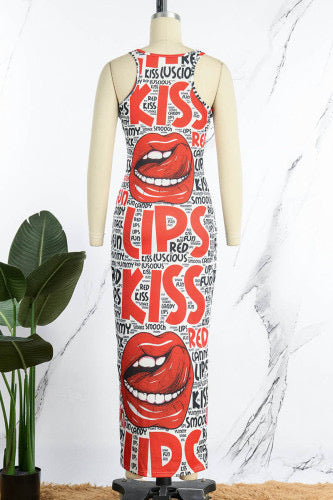 Kiss My Lips Womens Dress