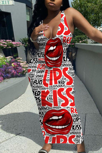 Kiss My Lips Womens Dress