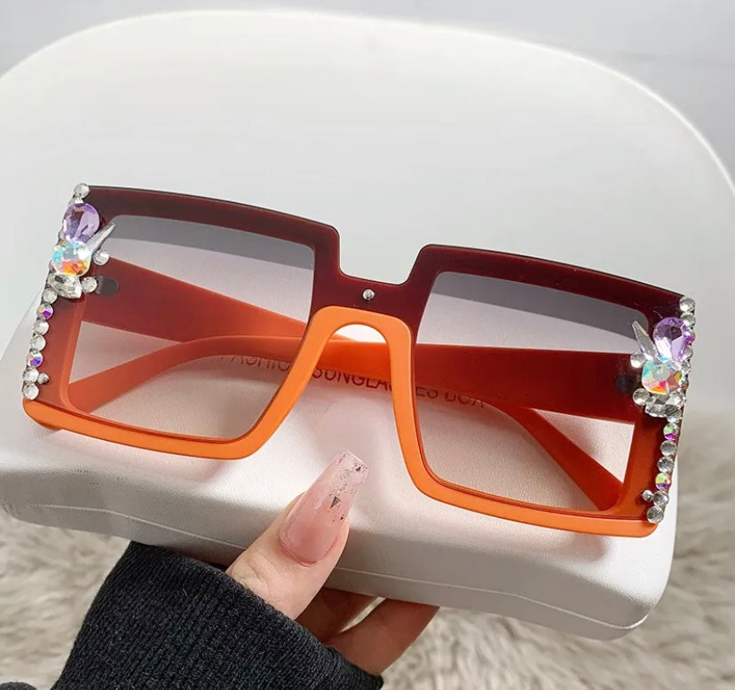 Vintage Rhinestone Sunglasses