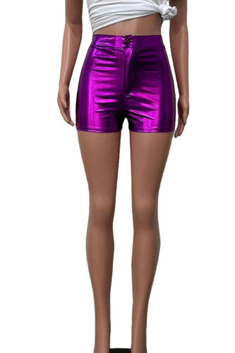 Fuchsia Metallic Womens Shorts (Small & 2XL Only)