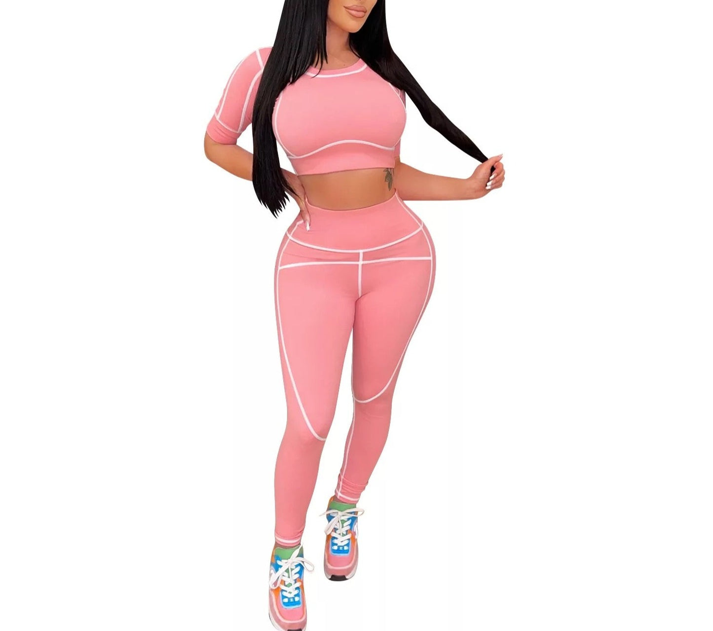 Womens  Leg Day 2-Piece Pants Set