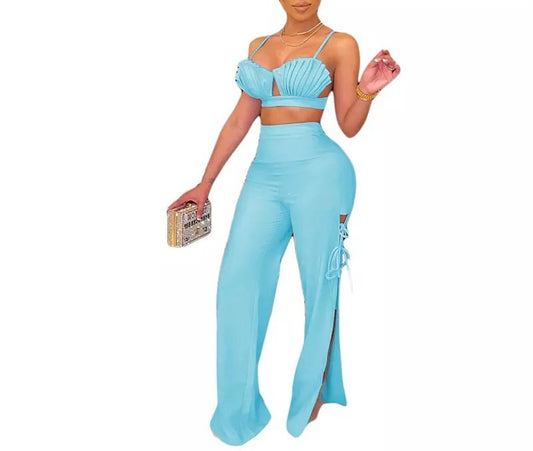 Women's I Can Hear The Beach Calling 2-Piece Pants Set