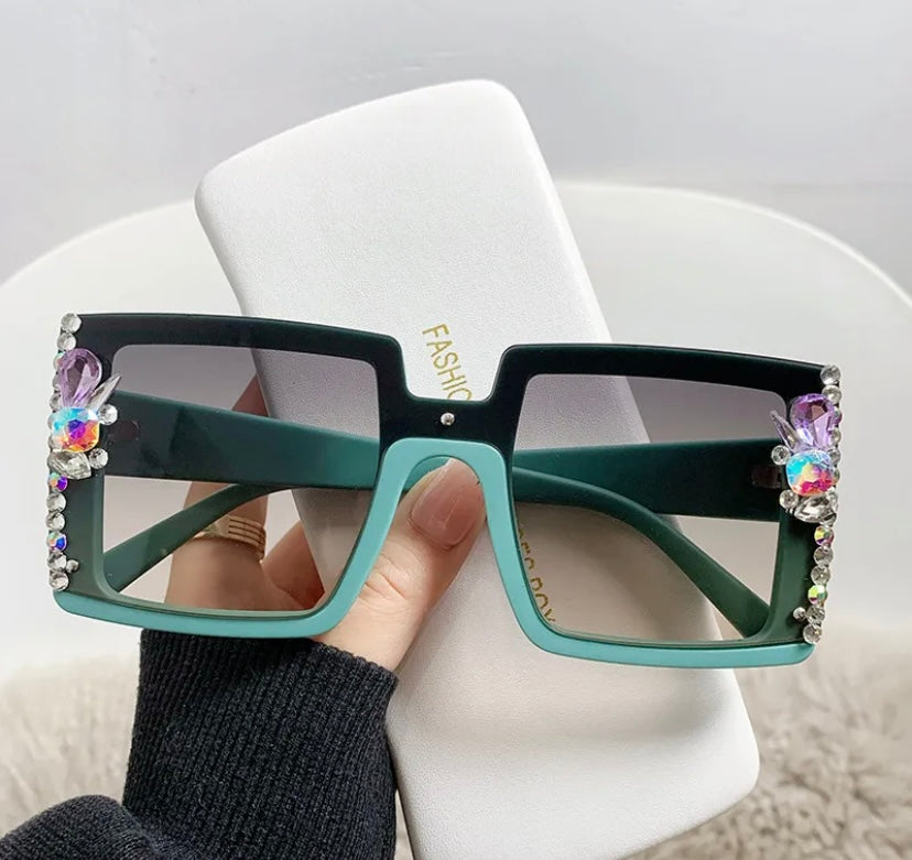 Vintage Rhinestone Sunglasses