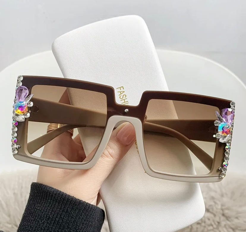 Vintage Rhinestone Sunglasses