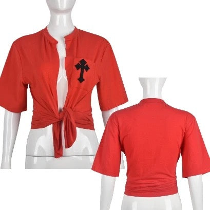 Womens Cross Split T-Shirt