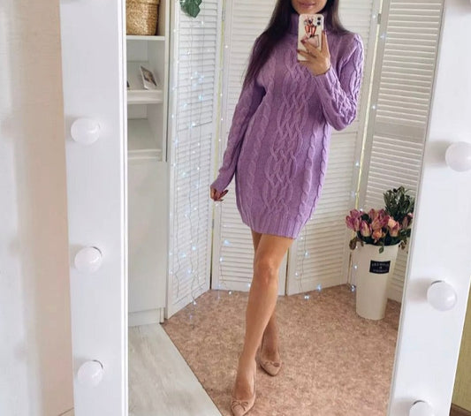 Women's Knitted Sweater Dress