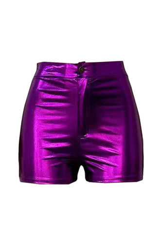 Fuchsia Metallic Womens Shorts (Small & 2XL Only)