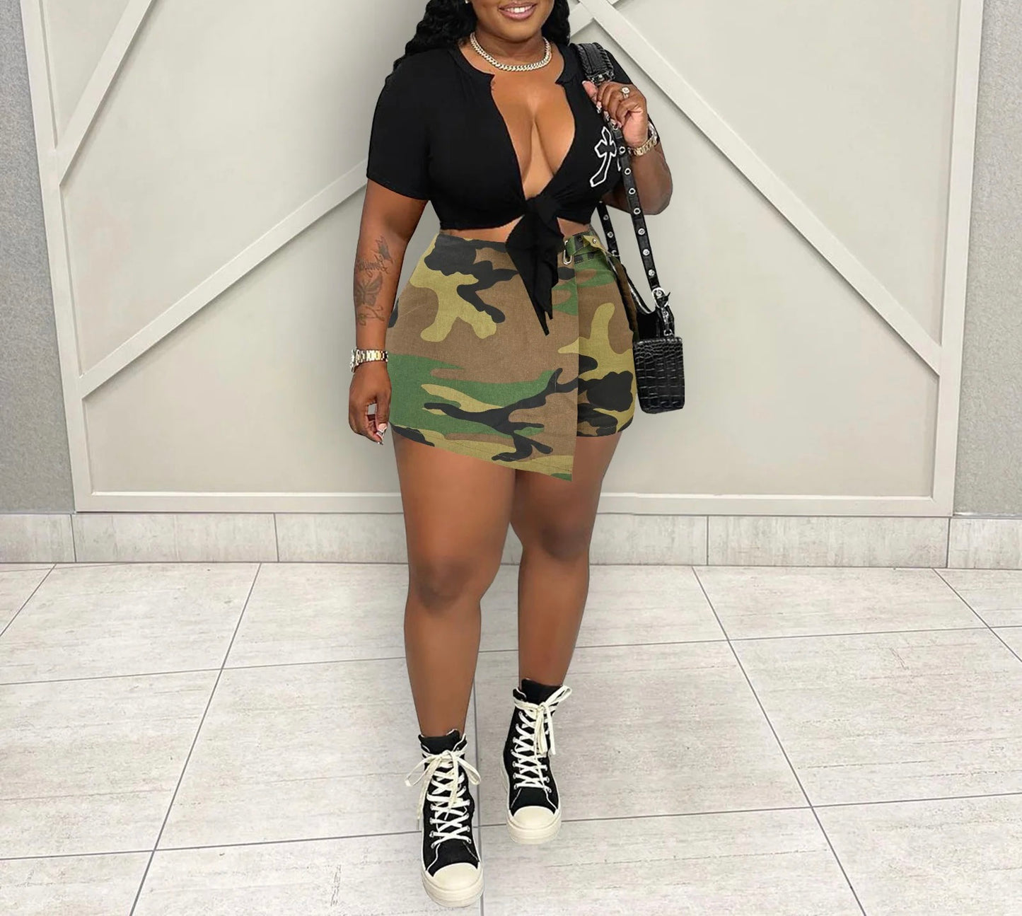 Womens Army Fatigue Skort