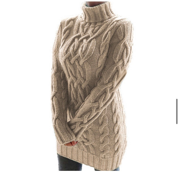 Women's Knitted Sweater Dress