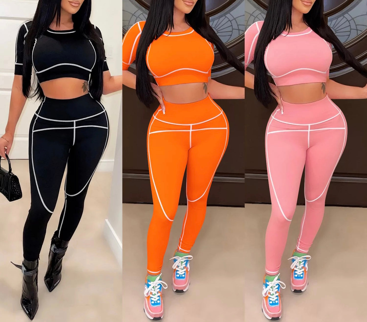 Womens  Leg Day 2-Piece Pants Set